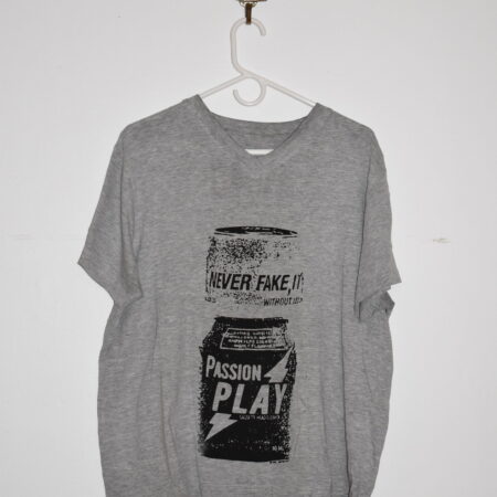 passion play XL v neck tee